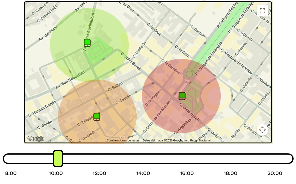 Urban Data Station: ejemplo de visualización